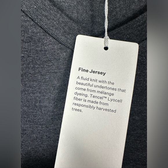 NWT Eileen Fisher Stretch Fine Jersey Knit V-Neck Tank Dress XXS - Picture 3 of 7